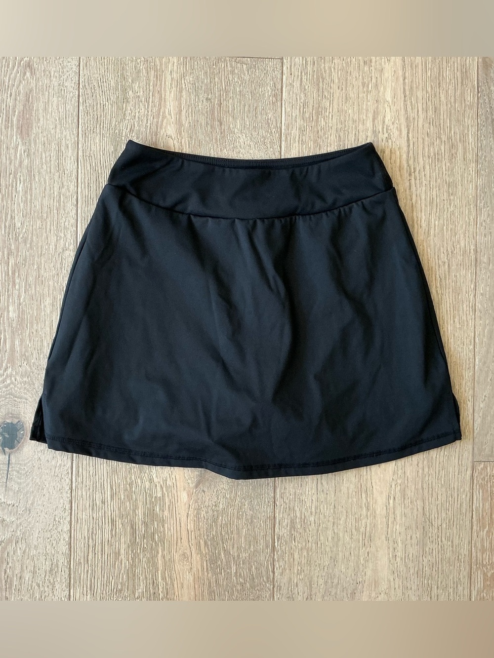 Black Active A-Line Skirt
